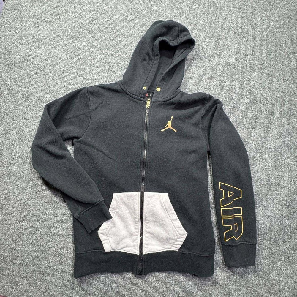 Jordan Hoodie Kids XL Black Jumpman Casual top Athletic Streetwear Pullover Logo